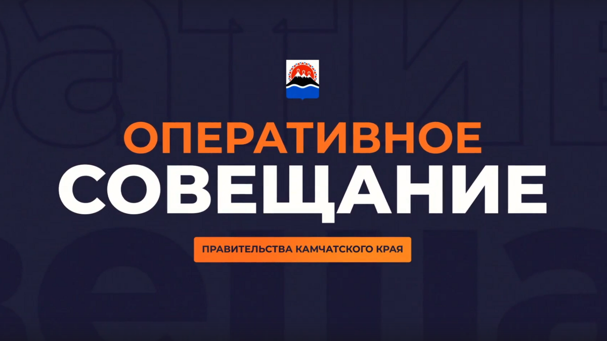 Оперативное совещание правительства Камчатки в прямом эфире пройдёт 12 мая